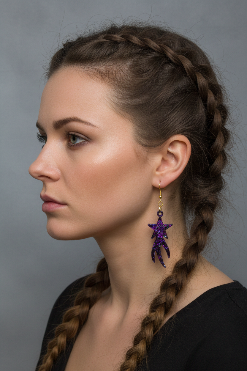 Boucles d'oreilles Étoile Filante