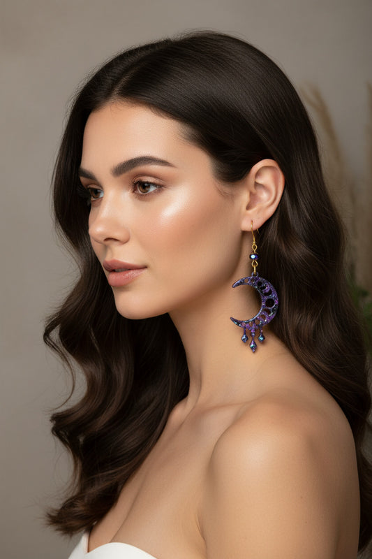 Boucles d'oreilles Moon